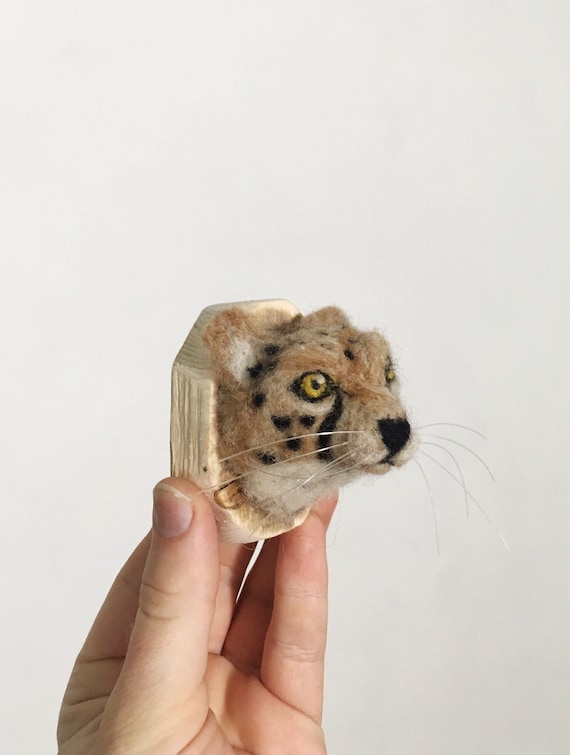 Wool Cheetah Sculpture
