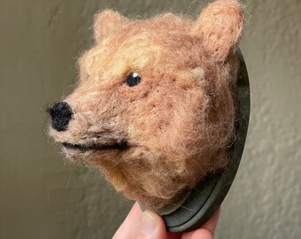 Needle-Felted Bear Sculpture