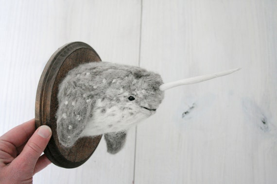 Narwhal Sculpture (Monodon monoceros)