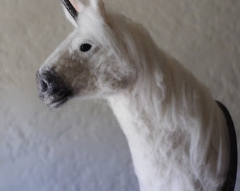 Needle-Felted Unicorn Sculpture