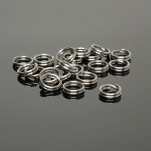 6mm Stainless Steel Split Rings (100)
