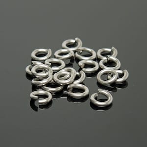 304 Stainless Steel Jump Rings 4mm 6mm 8mm 10mm 12mm 14mm 15mm 16mm Sold Per Bag 