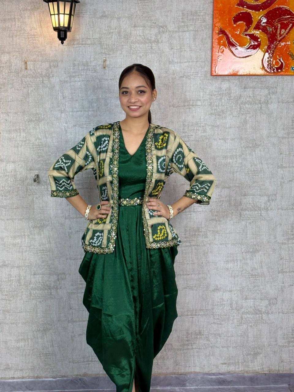 slim fit dress slacks Ayika - Frosty Green Embroidered Short Kurta Set Online main image 1