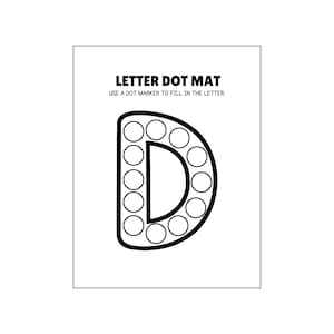 Alphabet Dot Marker Worksheets A to Z | Letter Dot Mat Printable ...