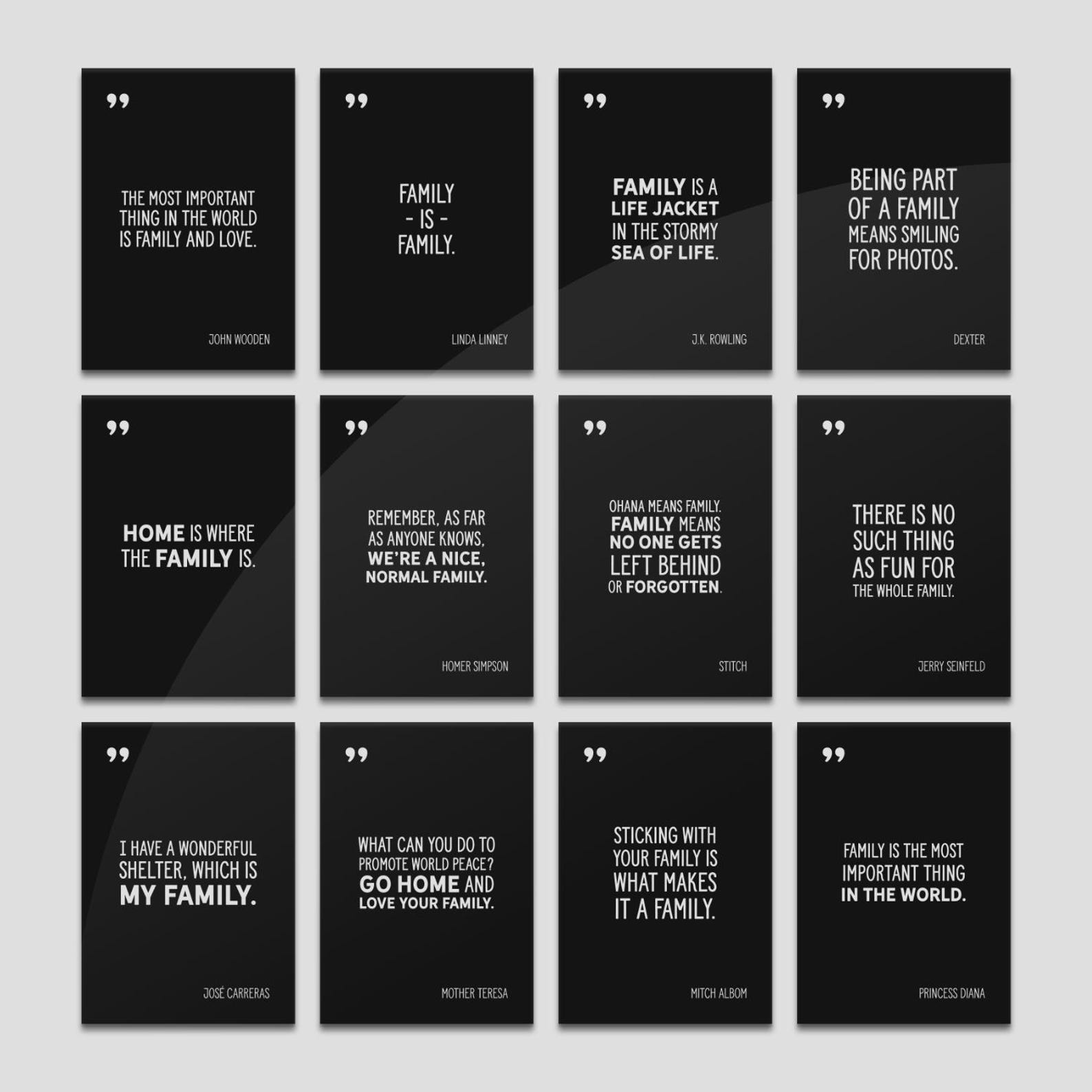 12 Family Quote Posters! (digital Download) - Etsy