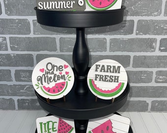 Watermelon Tier Tray Laser Cut File