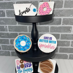 Donut Tier Tray Laser Cut File