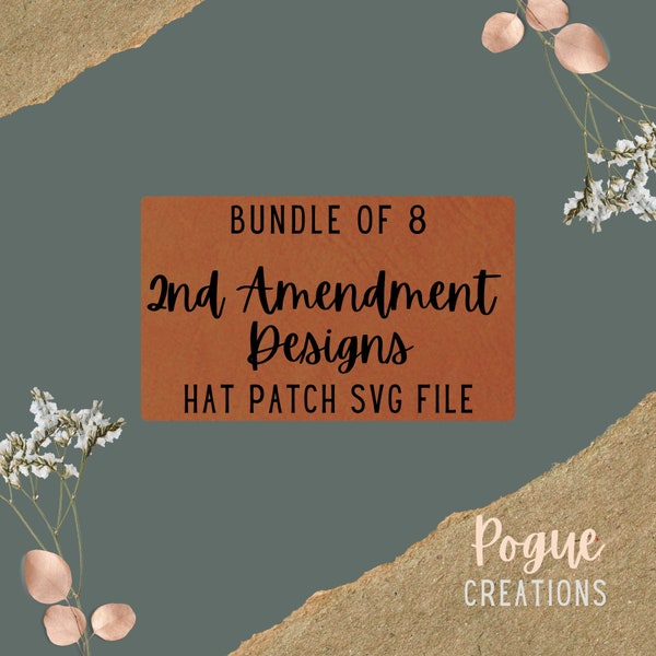 Hat Patch SVG File - 2nd Amendment Bundle