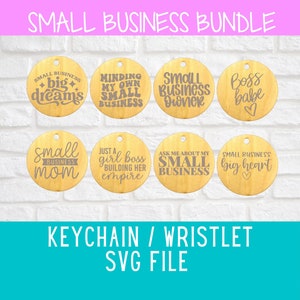 Wristlet/Llavero SVG - Paquete para pequeñas empresas