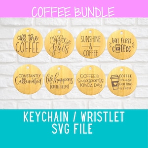 Pulsera/Llavero SVG - Paquete de café