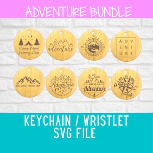 Wristlet/Keychain SVG - Adventure Bundle