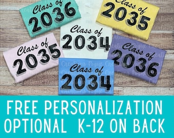Class of 2034 Shirt - 1st Day of School - Personalized - Handprint Shirt - Grow With Me - Any Year - School Photo Prop - Kindergarten Shirt