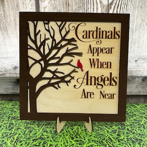 Cardinal Memorial Gift Plaque