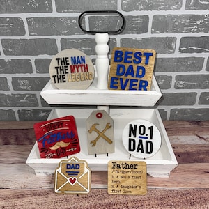 Vaderdag Tier Tray Lasergesneden bestand