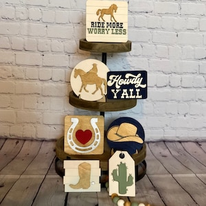 Cowboy Tier Tray Laser Cut File
