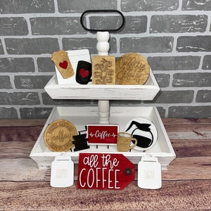 Coffee Tier Tablett Laser Cut Datei