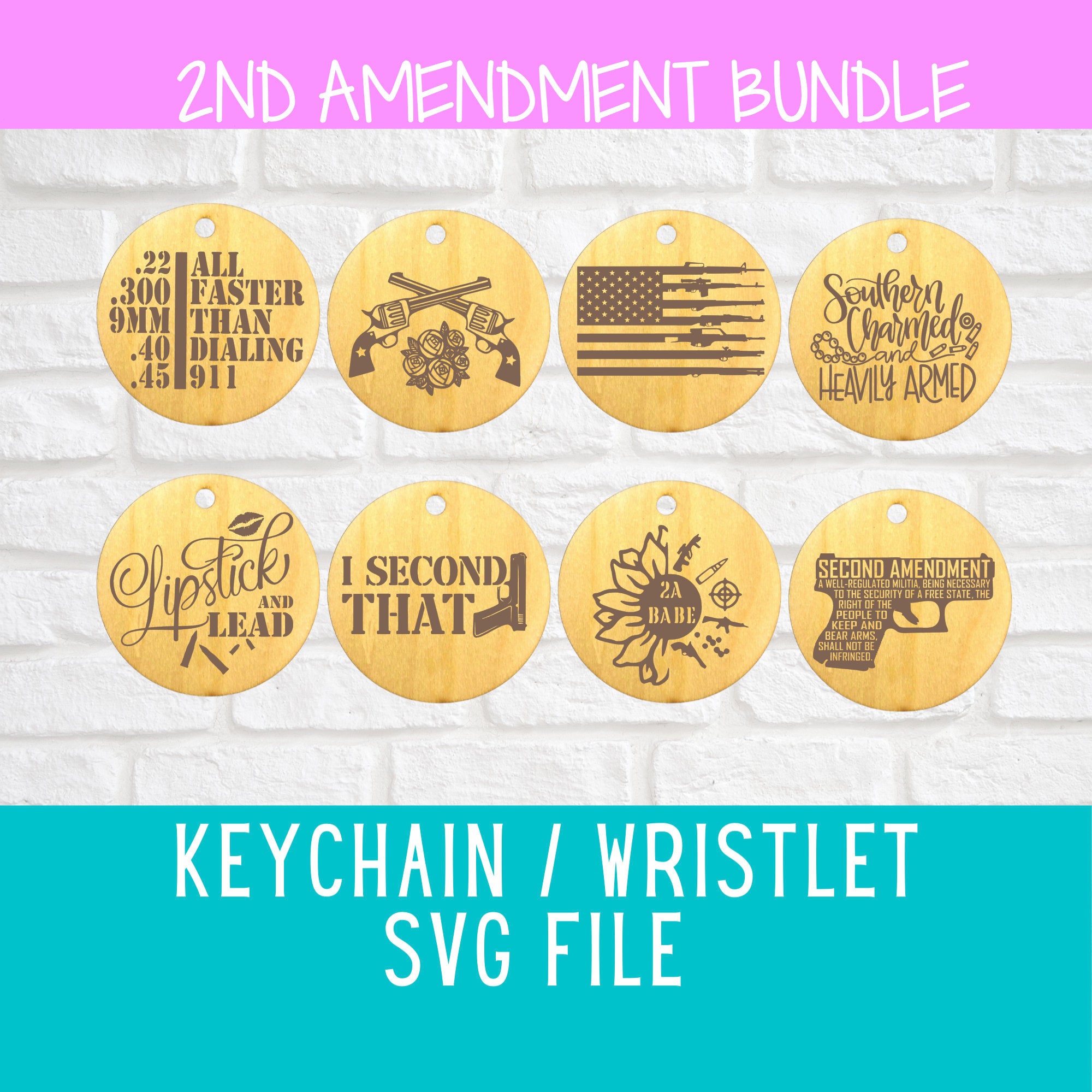 HUGE BUNDLE : 52 Files Total With 8 Designs in Each File - Wristlet ...