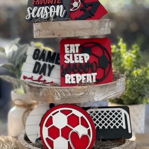 Soccer Tier Tray Laser Cut File