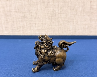 Old Terracotta Japanese Tanuki Raccoon Dog, Tokkuri Bottle Vintage