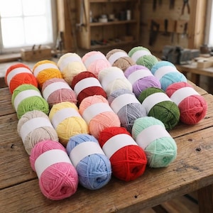 Middelzwaar melkkatoengaren, 4-draads haak- en breigaren, zachte garenbal voor amigurumi-speelgoed en handgemaakte ambachten