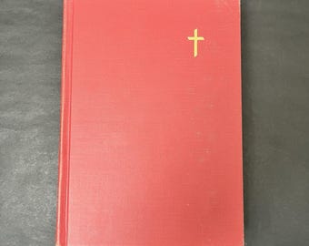 Vintage Pilgrim Hymnal The Pilgrim Press Boston 1963 Red HardCover Statement of Faith United Church of Christ