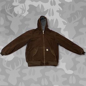 Carhartt Active Jacket Dark Brown - Etsy