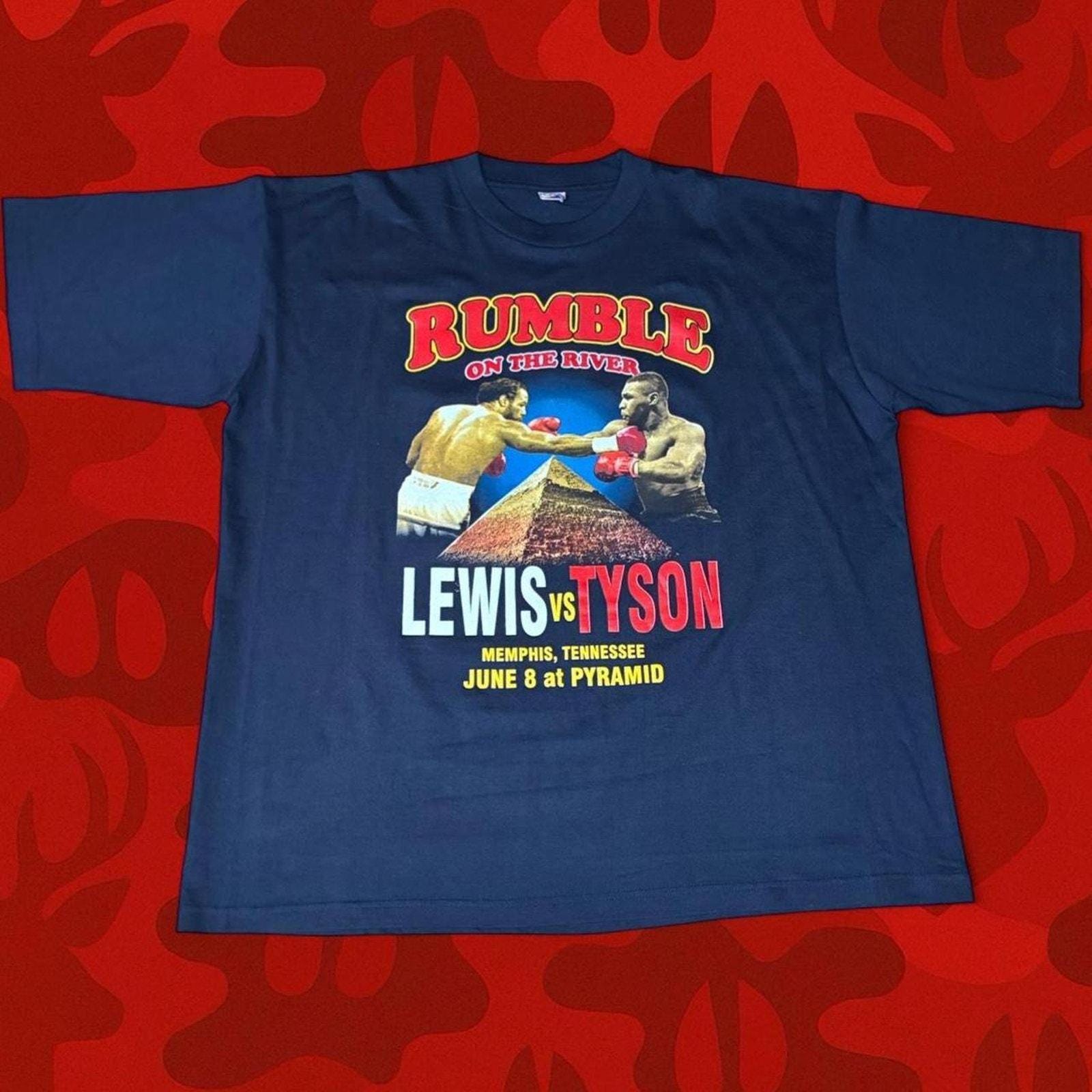 Rumble on the Lewis vs Tyson Tシャツ Vintage Mike Tyson Lennox