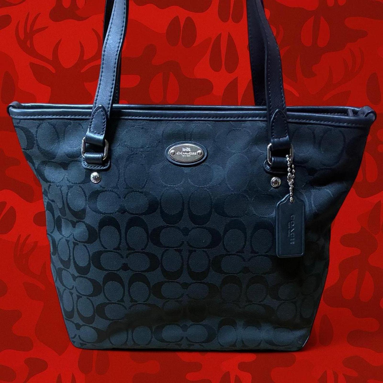 Navy Coach Vintage Purse - Etsy