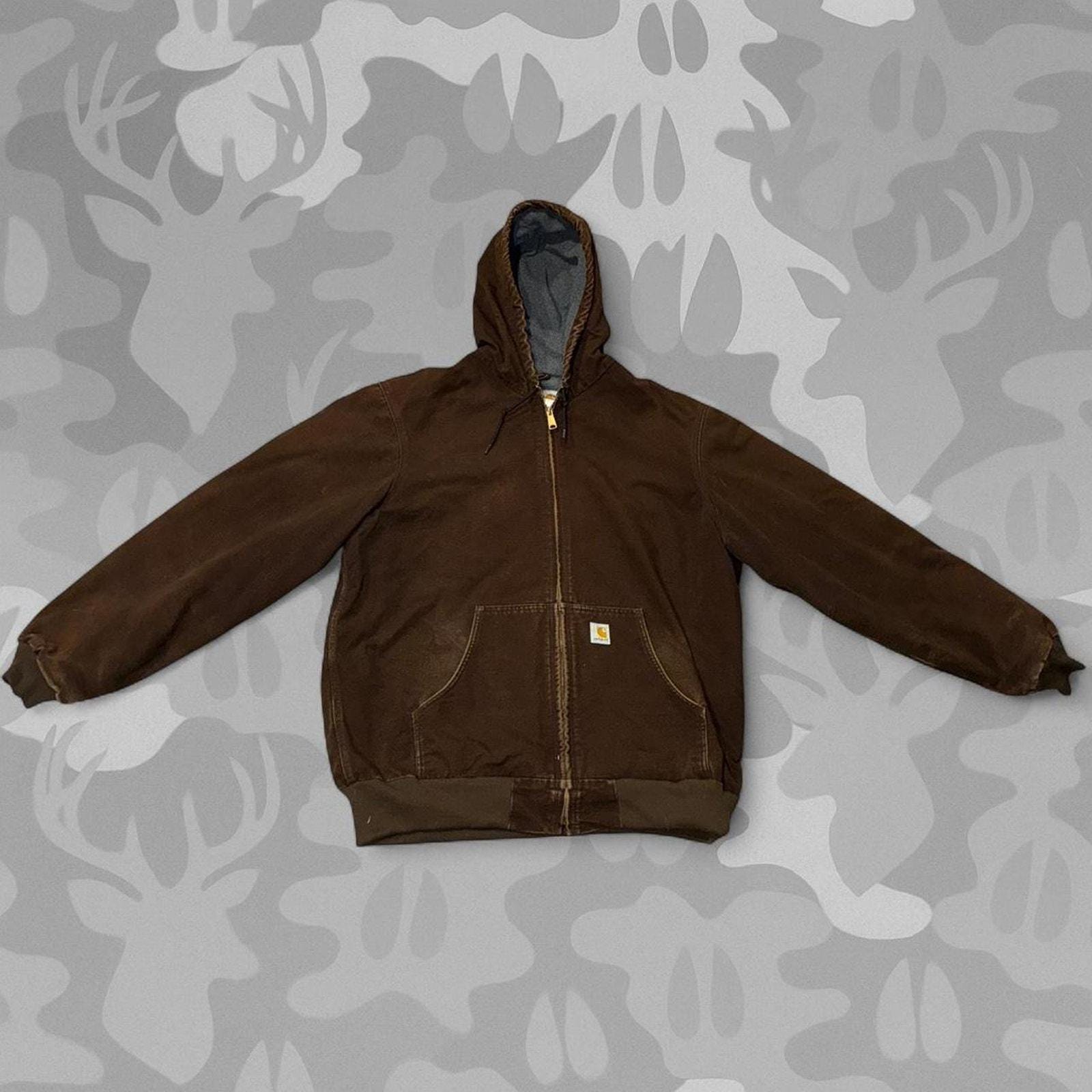 Carhartt Active Jacket Dark Brown - Etsy