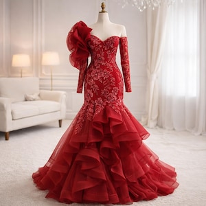 muslim evening dress Long Sleeve Modest Muslim Formal Evening Dress Coral Pink Silk