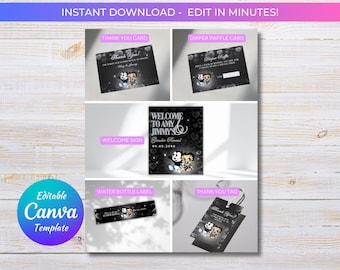 Betty Boop & Felix Gender Reveal | Editable Canva Template