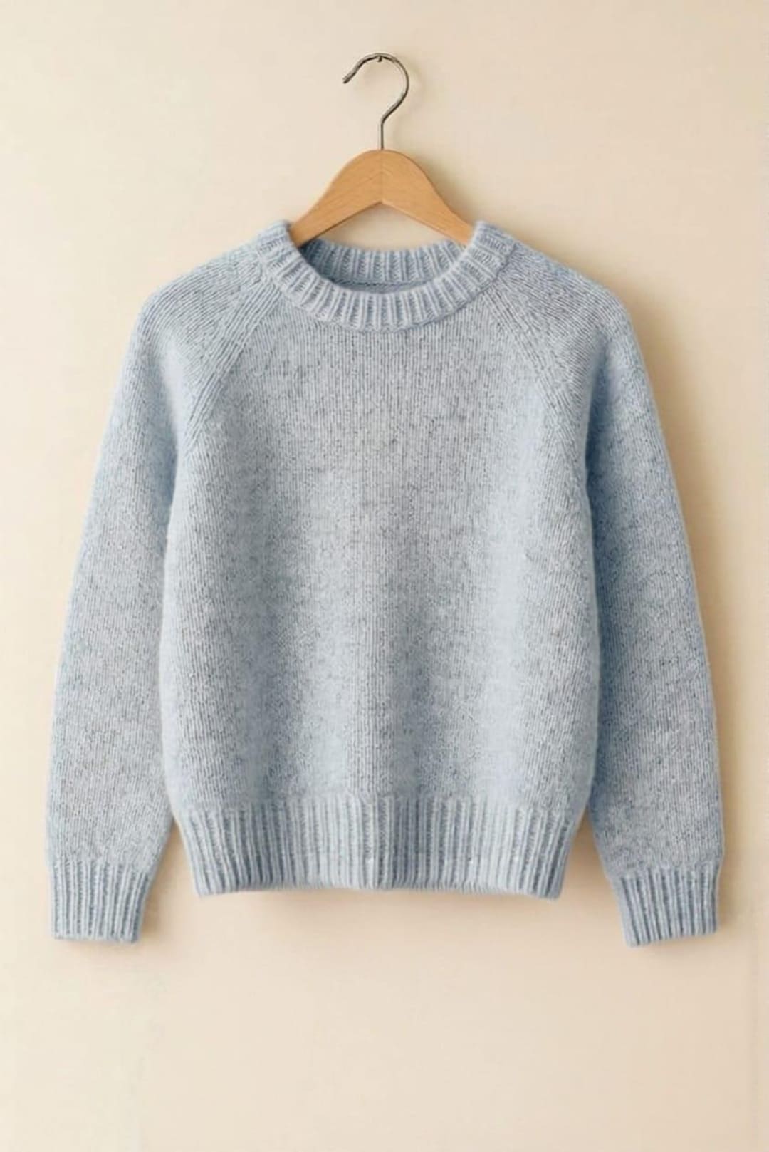 Top Down Raglan Sweater Knitting Pattern PDF | Beginner Friendly ...