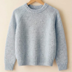 Top Down Raglan Sweater Knitting Pattern PDF | Beginner Friendly Seamless Sweater | XS-5XL | Instant Download