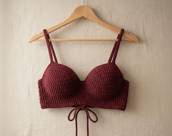 Crochet Corset Top Pattern, Summer Bralette, US Terms (PDF Pattern)