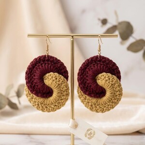 Spiral Crochet Earrings Pattern PDF, Beaded Boho Earring Tutorial, Lightweight Crochet Jewelry, Instant Download