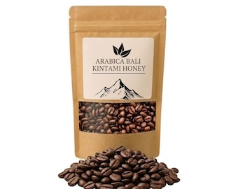 Café Arabica Bali Kintamani Honey - Origen único, tueste medio (grano entero)