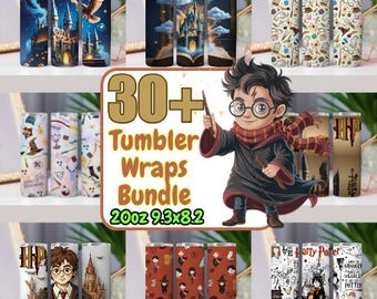 Pack Of 30+ Wizard Magic School Tumbler Wrap Bundle  Designs 20oz Straight and Tapered Sublimation PNG Digital Download