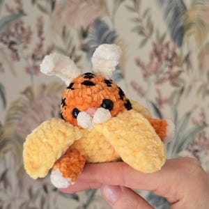 Flippin' Cutie Crochet Pattern PDF – Banana Bunny Tiger Hybrid Plush – Reversible No-Sew Amigurumi Pattern