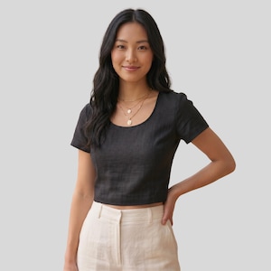 Cross Back Apron Sewing Pattern | Japanese Linen Pinafore (PDF Download)
