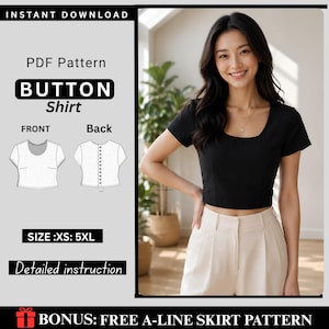 Cross Back Apron Sewing Pattern | Japanese Linen Pinafore (PDF Download)
