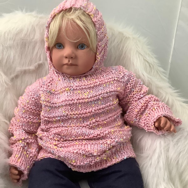 Baby Hooded Sweater Etsy