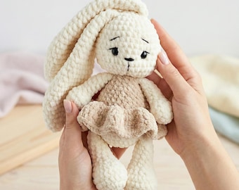 Crochet Bunny Plush Pattern PDF, Amigurumi Rabbit Plush Toy, Rabbit Crochet Pattern, Cute Bunny Crochet, Crochet Bunny, Digital Download