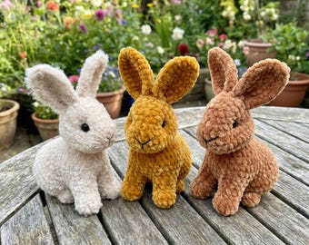 Rabbit Crochet Pattern, Mini Bunny Amigurumi Pattern PDF, Rabbit Love Gift Idea, Easter Bunny Crochet Pattern, Wild Animals Crochet Toys