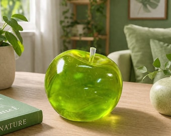 Balle anti-stress spongieuse pomme verte, jouet sensoriel à élévation lente, jouet souple à presser, squish moulable croustillant, cadeau mignon pour enfants et adultes