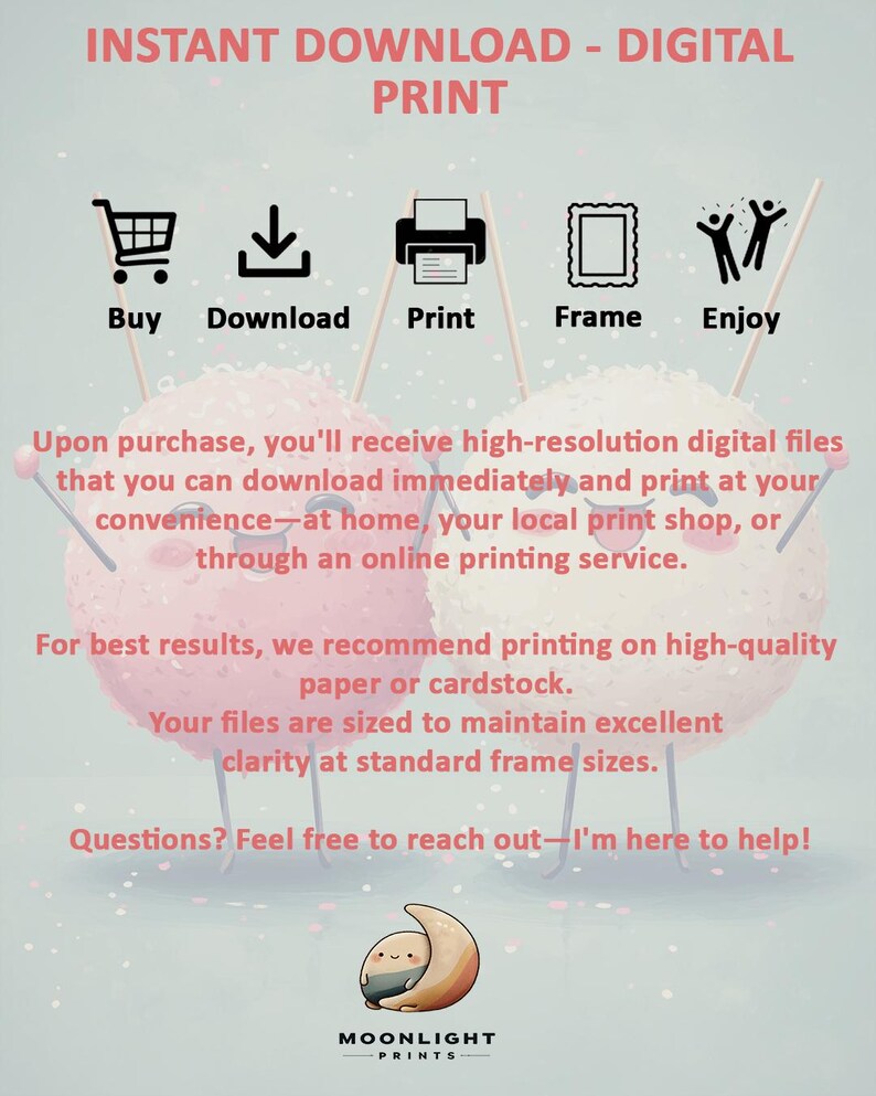 Joyful wall art featuring two dancing takoyaki snacks for kitchen — adorable characters bring a cheerful vibe to culinary spaces.