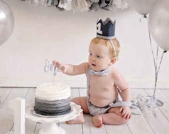 Cake Smash Outfit Boy, Smash Cake Outfit, Baby Boy, First Birthday, Photo Prop, Photography Outfits, 6 month photo, Diaper Cover Set