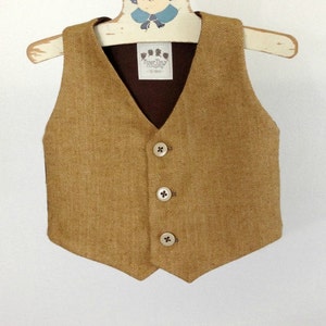 Boys tan vest best sale
