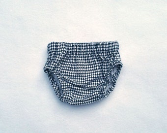 Boy Diaper Cover, Nappy cover, houndstooth, baby boy prop, boys bloomers, black and white, newborn prop, newborn diaper cover, Baby boy