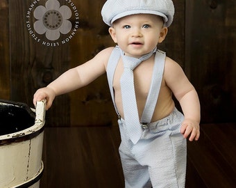 Boy Birthday Outfit, Baby Boy, Ring Bearer Outfit, Cake Smash Outfit, Four Tiny Cousins, Boy Photo Prop, First Birthday Outfit, Newsboy
