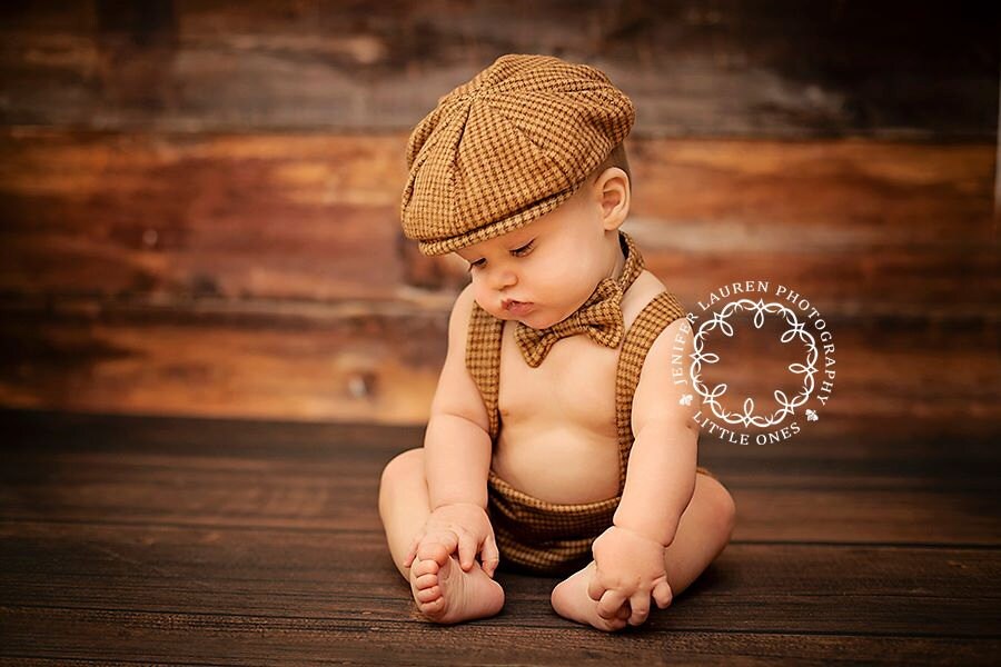 Newsboy outfit baby boy prop boy prop sitter set Newborn Etsy